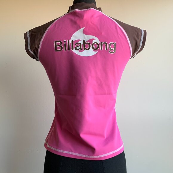 Billabong Girls Vintage RARE BLUE CRUSH movie rashguard rash guard pink surf top - Picture 4 of 9